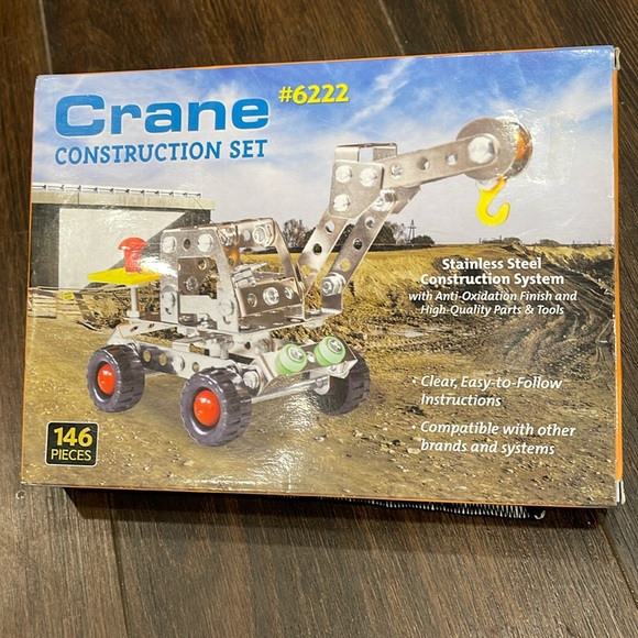 NIB Crane Construction 146 Piece Set. #6222 Great Kit - Picture 2 of 6